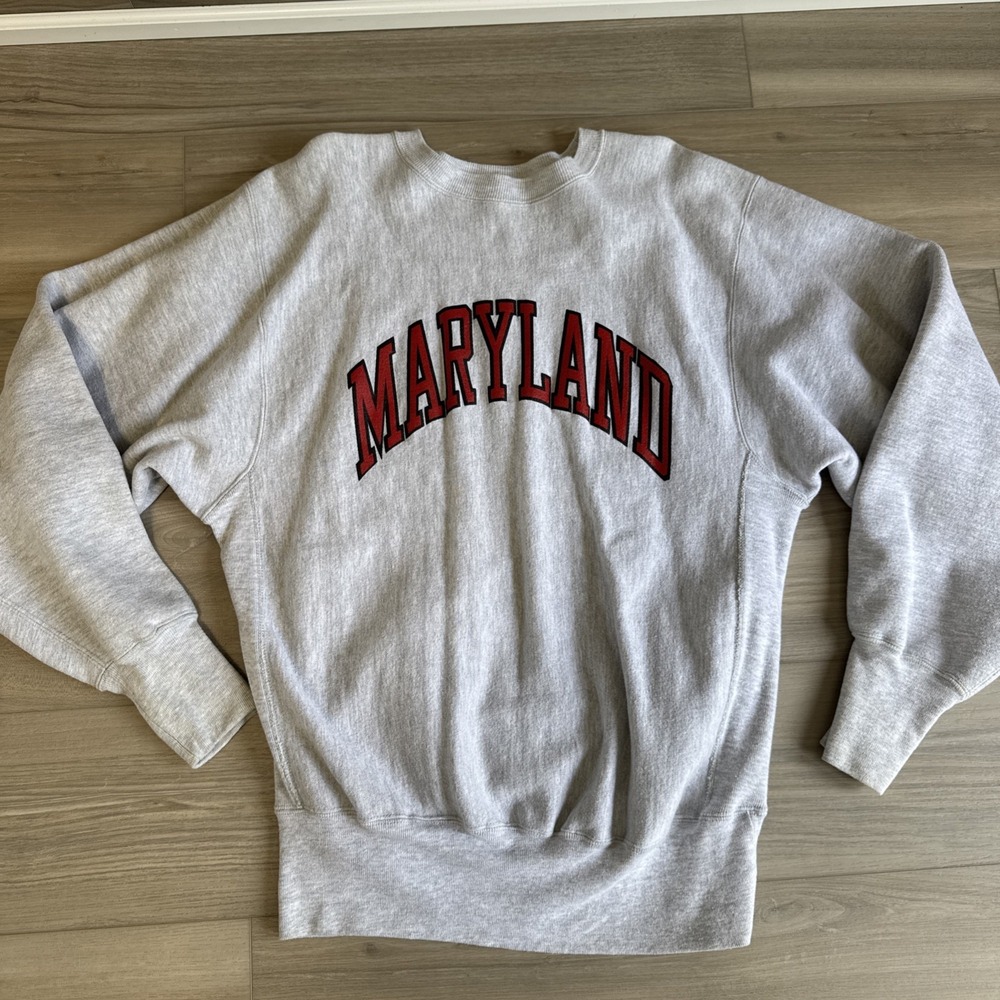 Vintage Maryland Terrapins Champion Reverse Weave Sweatshirt‎ Size XL 90s NCAA